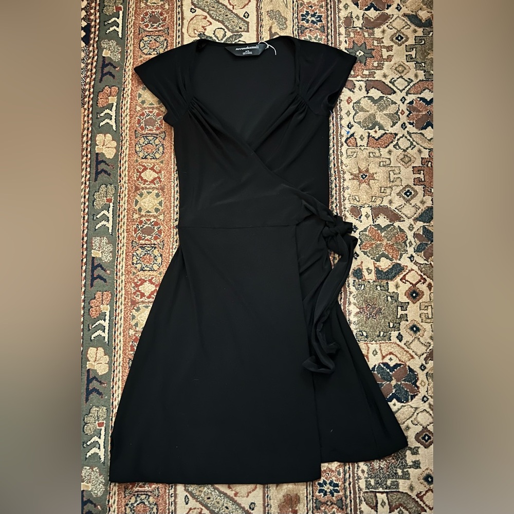 Norma Kamali Black Wrap Dress